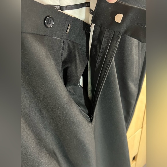 Elite by Eddie Domani Designed in Italy Black Dress Pants size 38x34 - Picture 4 of 7